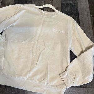 Cotopaxi Cream Crewneck Sweatshirt Organic Cotton Blend Size M